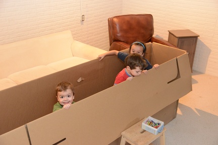 Playing in the box with Emma s kids2